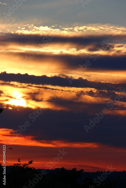 Obraz Nuvole e tramonto