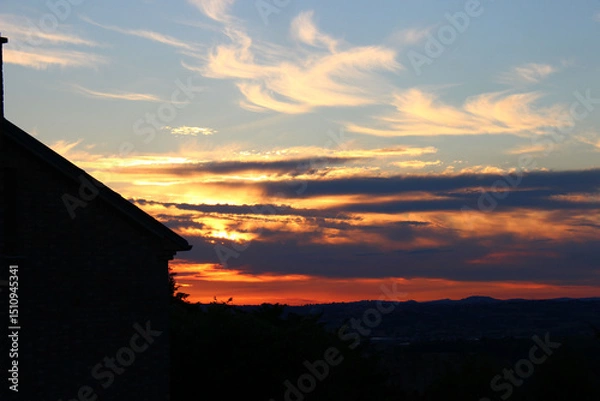 Obraz Nuvole e tramonto