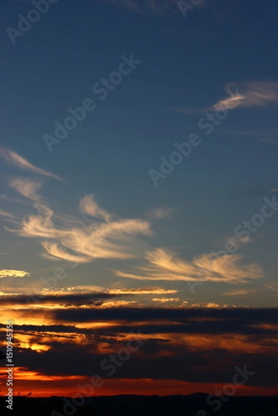 Obraz Nuvole e tramonto