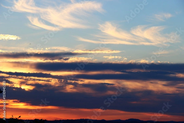 Obraz Nuvole e tramonto