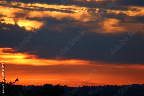 Obraz Nuvole e tramonto