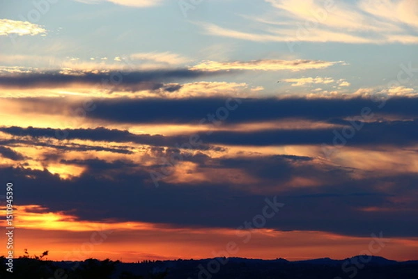 Obraz Nuvole e tramonto