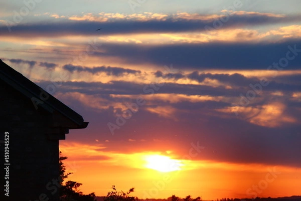 Obraz Tramonto con nuvole