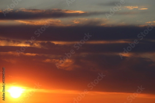 Obraz Tramonto con nuvole