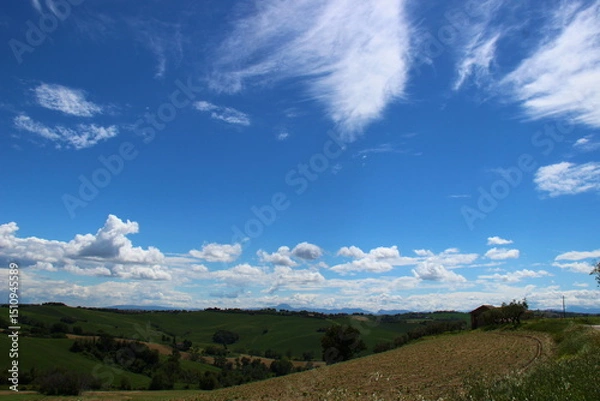 Obraz Paesaggio con nuvole