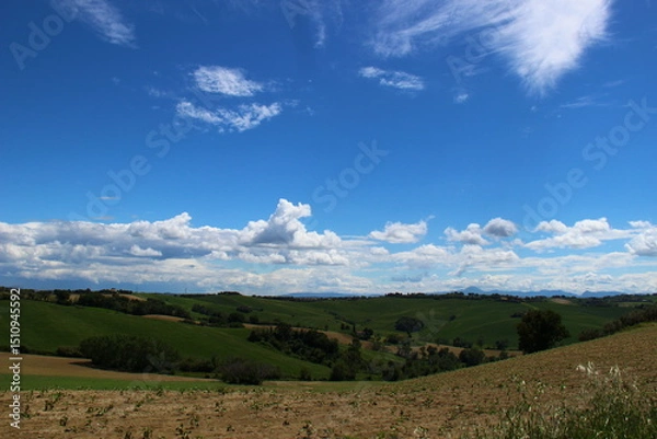 Obraz Paesaggio con nuvole