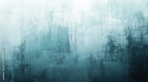 Fototapeta Abstract teal textured background with light gradient.