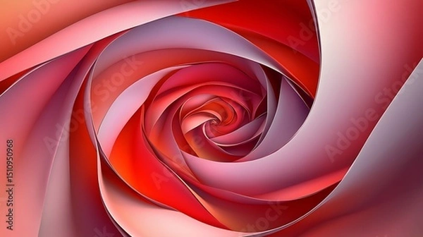 Obraz Abstract spiral flower
