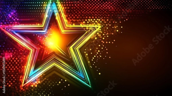 Obraz Colorful star graphic design