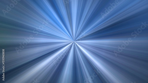 Fototapeta 4K abstract digital art featuring a radial blur effect with a central point of focus, radiating outwards. Dynamic picture with motion and speed effect.