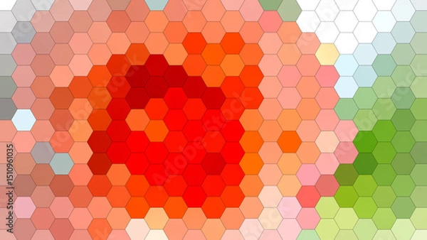 Obraz 4K abstract geometric background with a hexagonal mosaic pattern.
