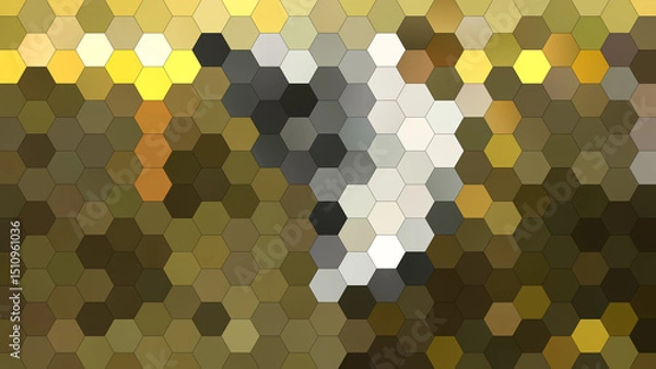 Fototapeta 4K abstract geometric background with a hexagonal mosaic pattern.