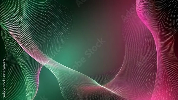 Obraz Abstract wavy lines, vibrant colors (1)
