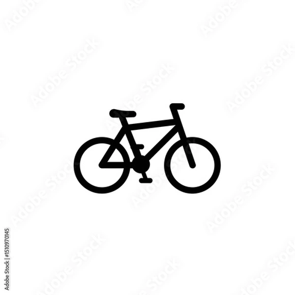 Obraz Simple black outline of a bicycle