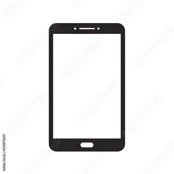 Obraz Simple black silhouette of a tablet