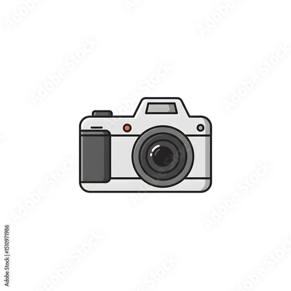 Obraz Simple graphic of a digital camera