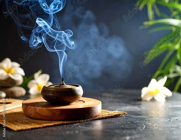 Obraz Aromatic incense smoke