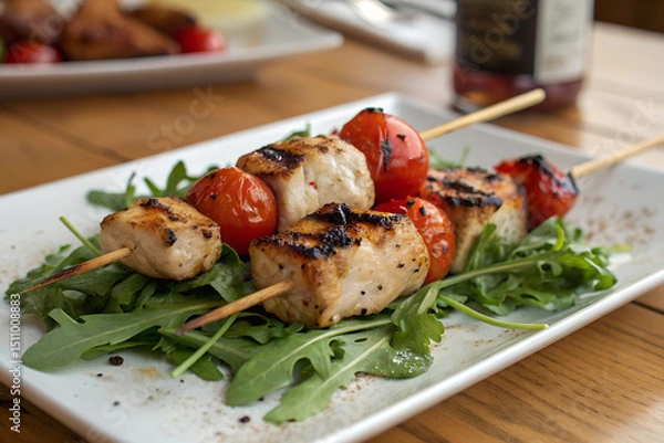 Obraz Close-up shot of a person using a wooden mortar and pestle for grinding ingredients.