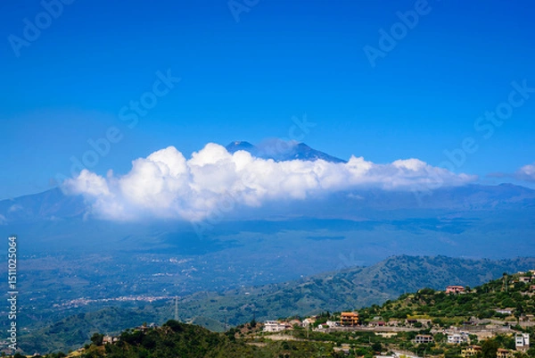 Obraz A panoramic view of Mount Etna