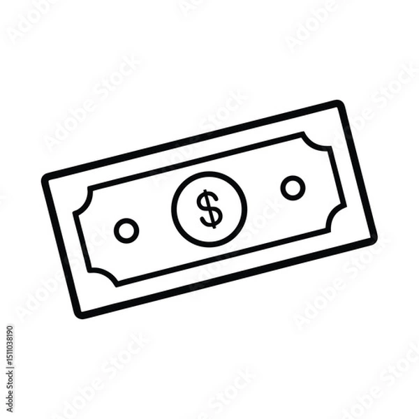 Fototapeta Money icon vector illustration