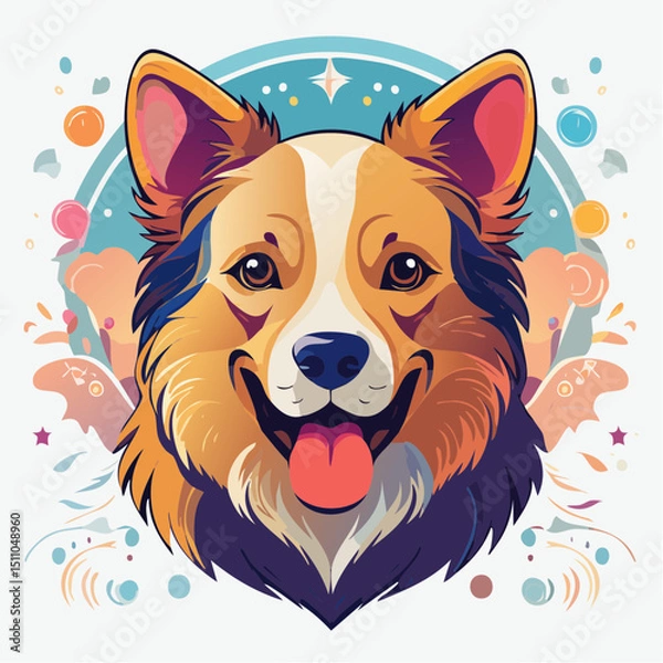 Fototapeta golden retriever with a ball