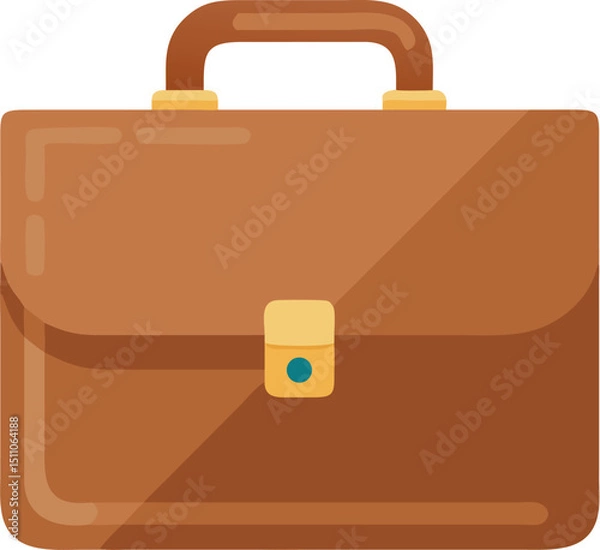 Fototapeta Vector business briefcase icon for web and travel