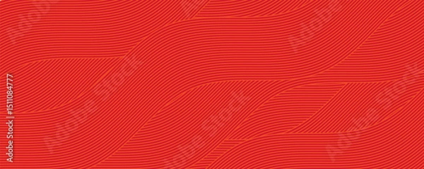 Fototapeta Abstract irregular orange and red color striped textured background. seamless geometric pattern design for certificate, invitation, textile, clothes, cover and others.