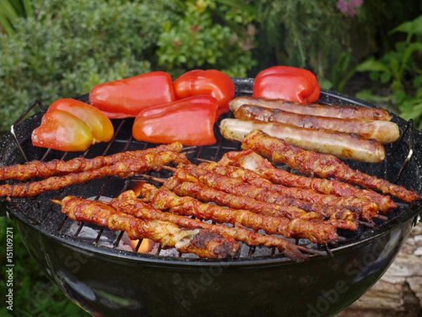 Obraz Grillen im Garten