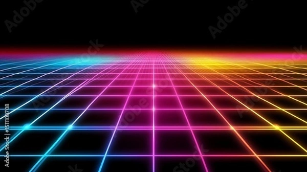 Obraz Colorful grid pattern