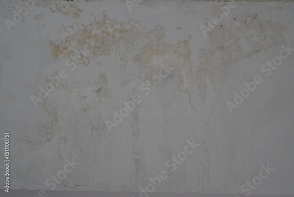 Fototapeta Grey Wall Texture with Subtle Beige Discoloration and Cracks