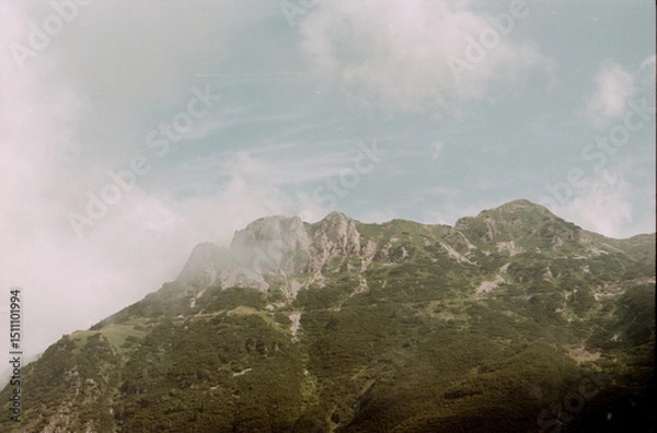 Obraz mountain landscape with clouds