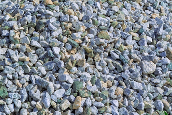Fototapeta Gravel texture. Stones background. Rocks pattern. Little stones background.
