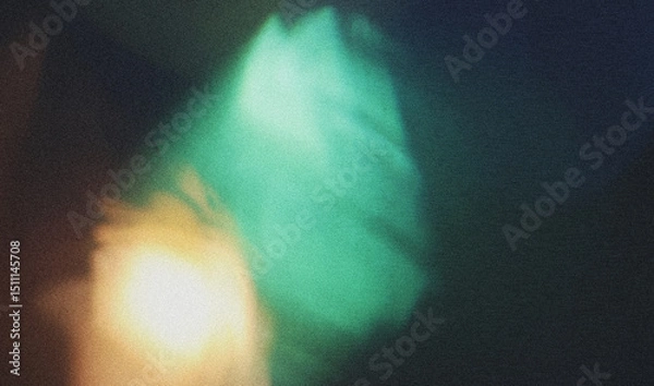 Obraz Background grainy dust gradient with a colorful soft noise effect. A unique blend of vintage vibes and lo-fi VHS Glitch Texture