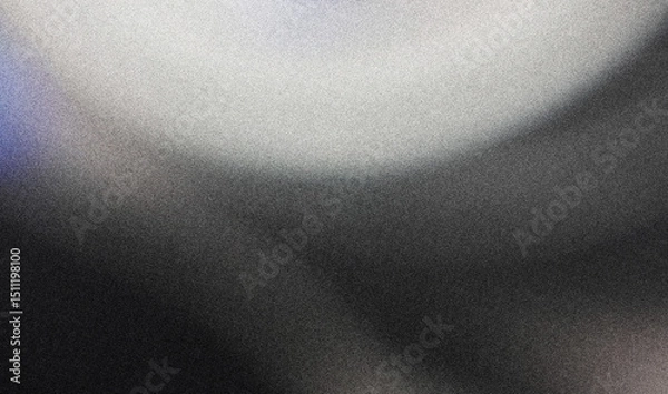 Fototapeta Dark black white gray grainy gradient background abstract monochrome noise texture backdrop wide banner size