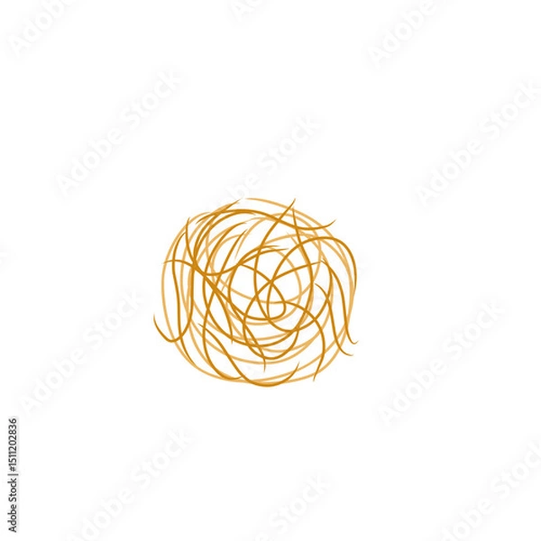 Obraz tumbleweed grass vector illustration