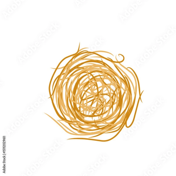 Obraz tumbleweed grass vector illustration