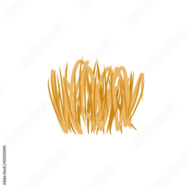 Obraz tumbleweed grass vector illustration