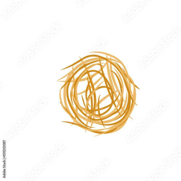 Obraz tumbleweed grass vector illustration