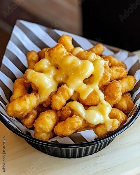 Obraz Wisconsin Cheese Curds Milwaukee fried squeaky dairy bites calcium rich snack
