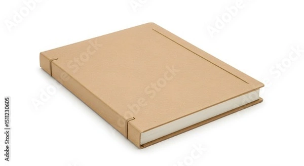 Fototapeta Eco-Friendly Brown Kraft Paper Notebook Perfect for Journaling Drawing Sketching Writing and Everyday Use Ideas