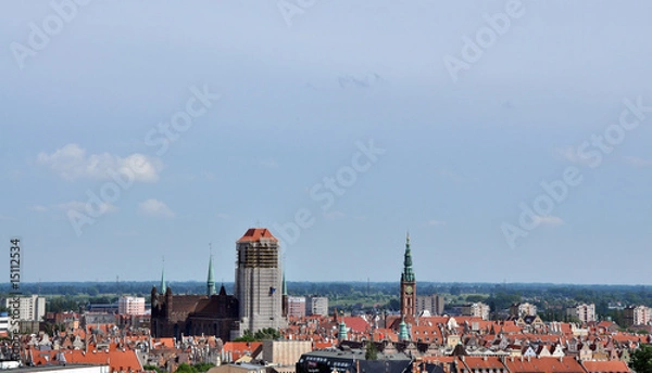 Obraz panorama Gdańska
