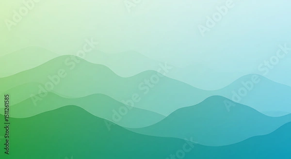 Obraz mountain landscape with clouds