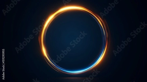 Fototapeta Abstract glowing circle frame (1)