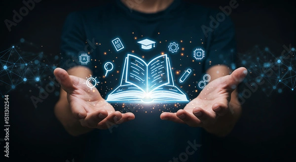 Obraz Digital Learning and Knowledge Transfer in Virtual Space