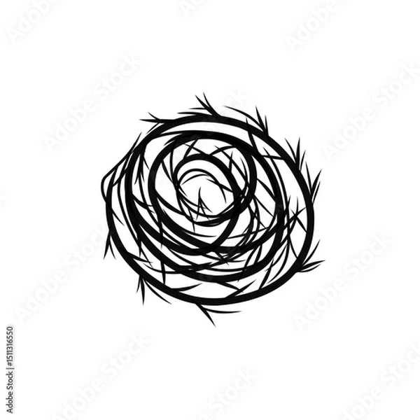 Obraz tumbleweed icon handdrawn 