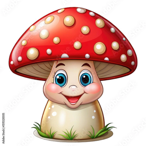 Obraz mushrooms in the grass