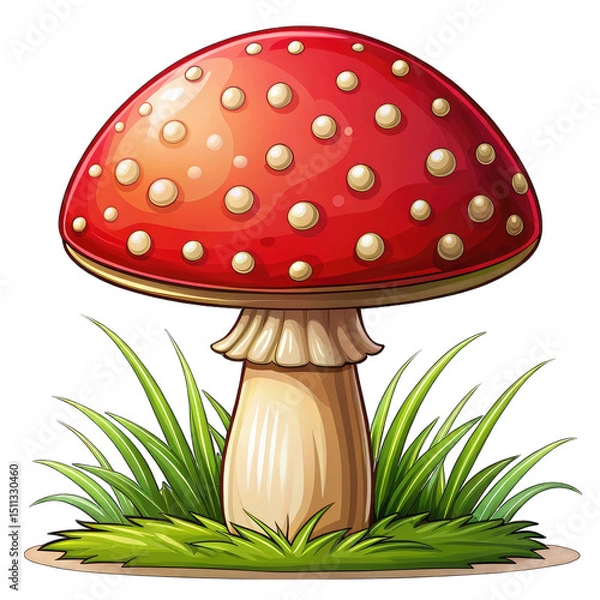 Obraz mushrooms in the grass