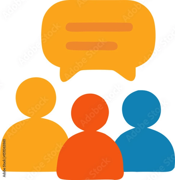 Obraz Group of people in discussion