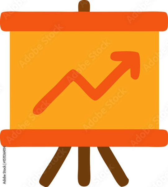 Obraz Presentation board growing trend