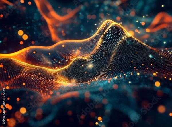 Obraz Futuristic technology abstract background, cyberspace concept